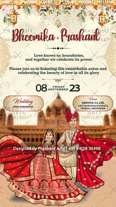BG-003 | Design Your Dream Wedding Invitation: Indian Wedding Edition
